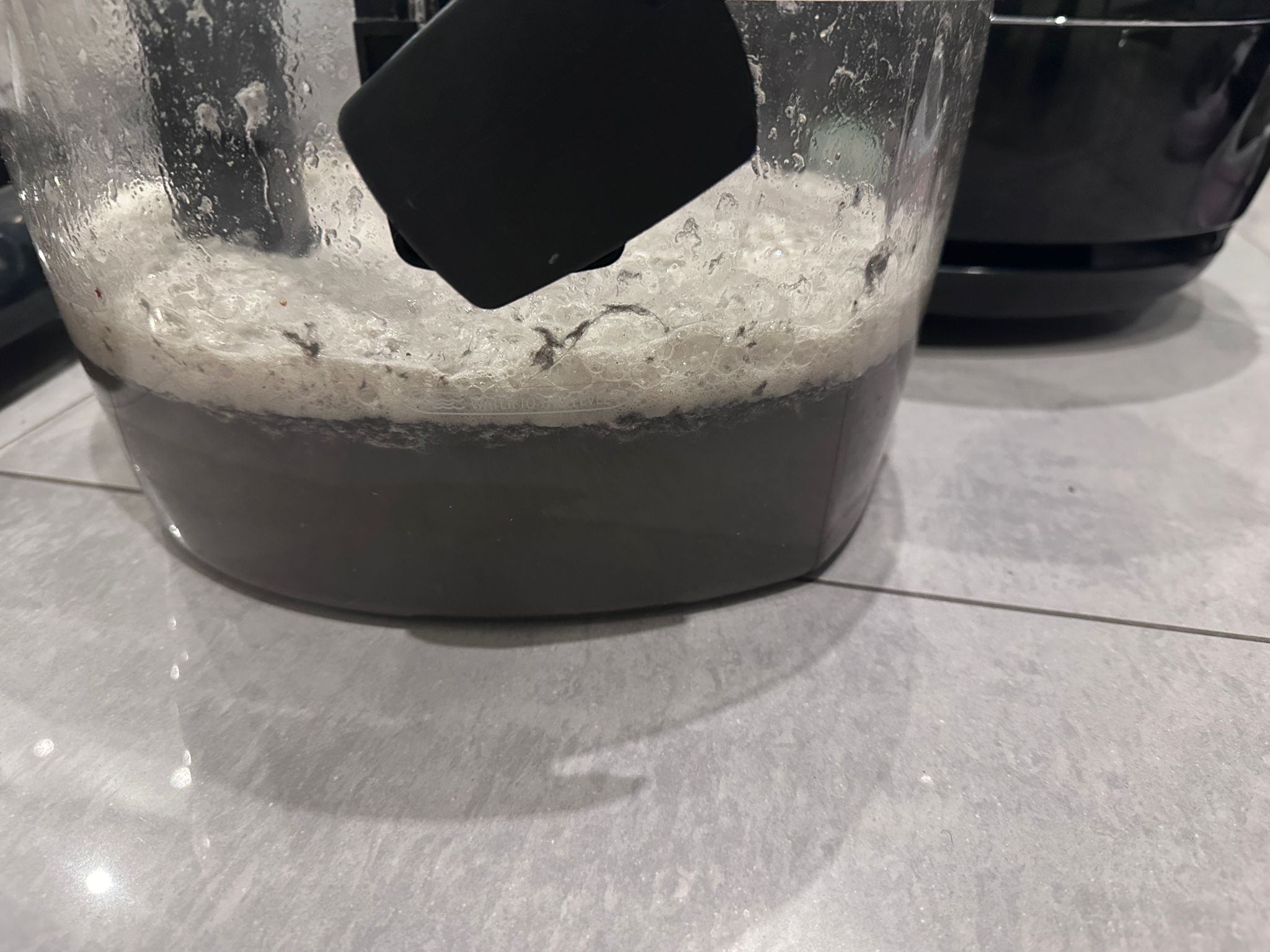 Schmutzwasser nach Reinigung im Hyla